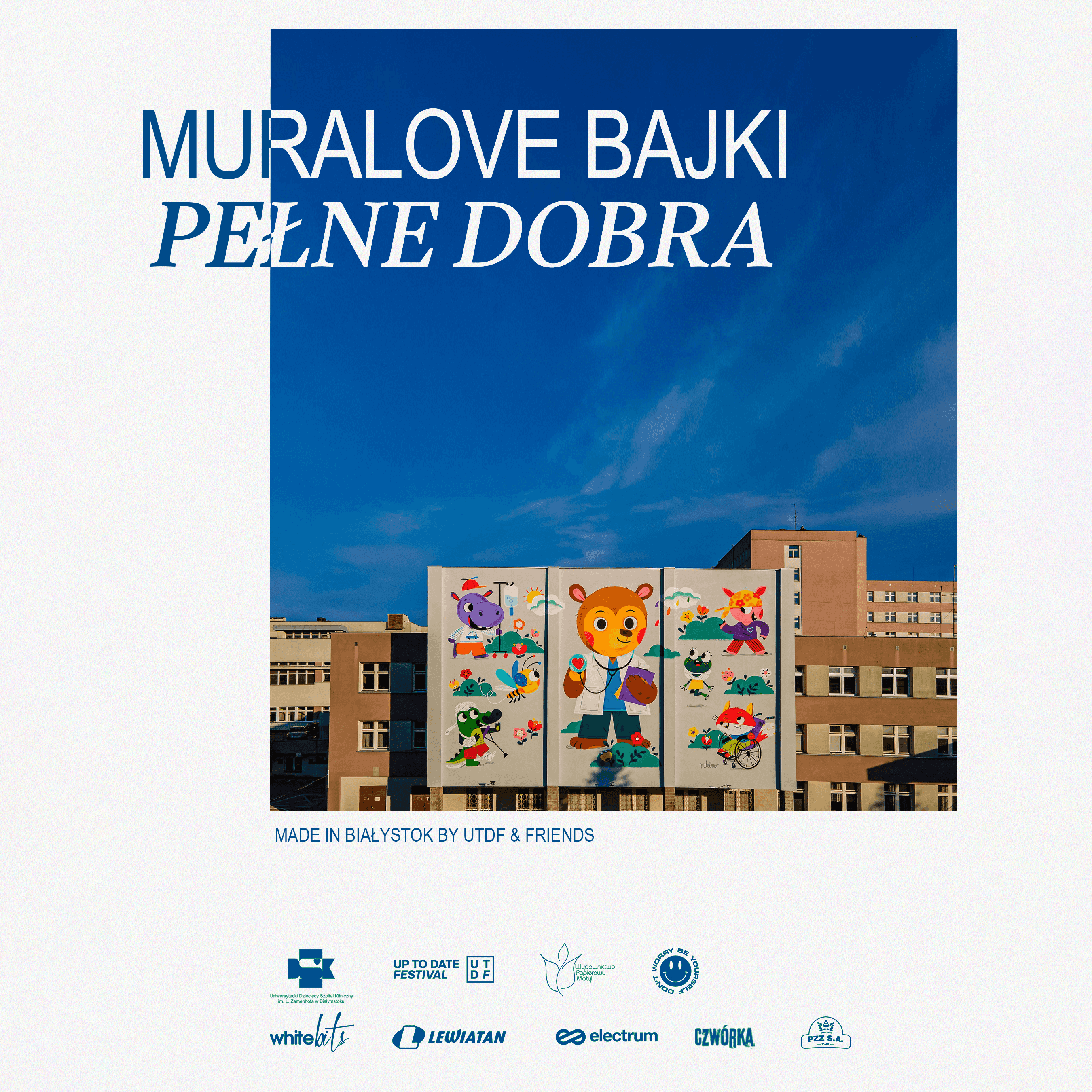 Festiwal Up To Date i Wydawnictwo Papierowy Motyl prezentują wszystkie audiobooki z serii “Muralove Bajki Pełne Dobra”.